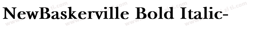 NewBaskerville Bold Italic字体转换